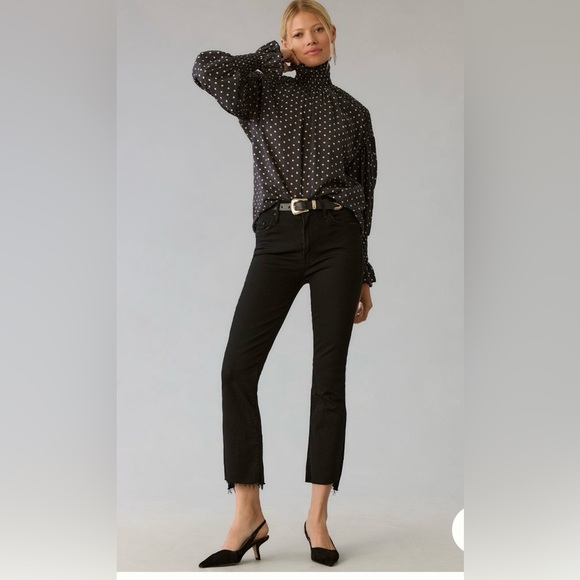 MOTHER The Insider Crop Step Fray Jeans Size 32 NWT - Picture 1 of 13